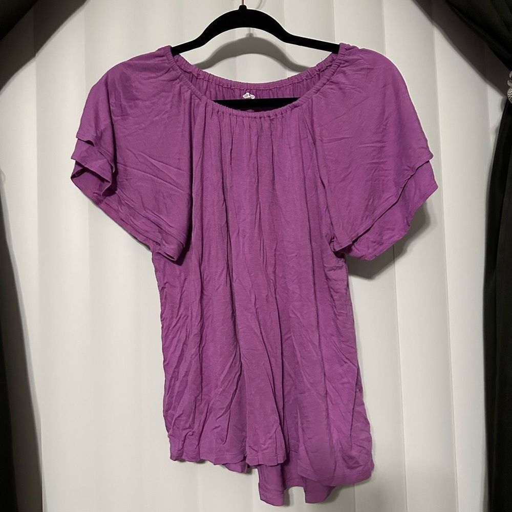 Old navy on/off the shoulder purple top